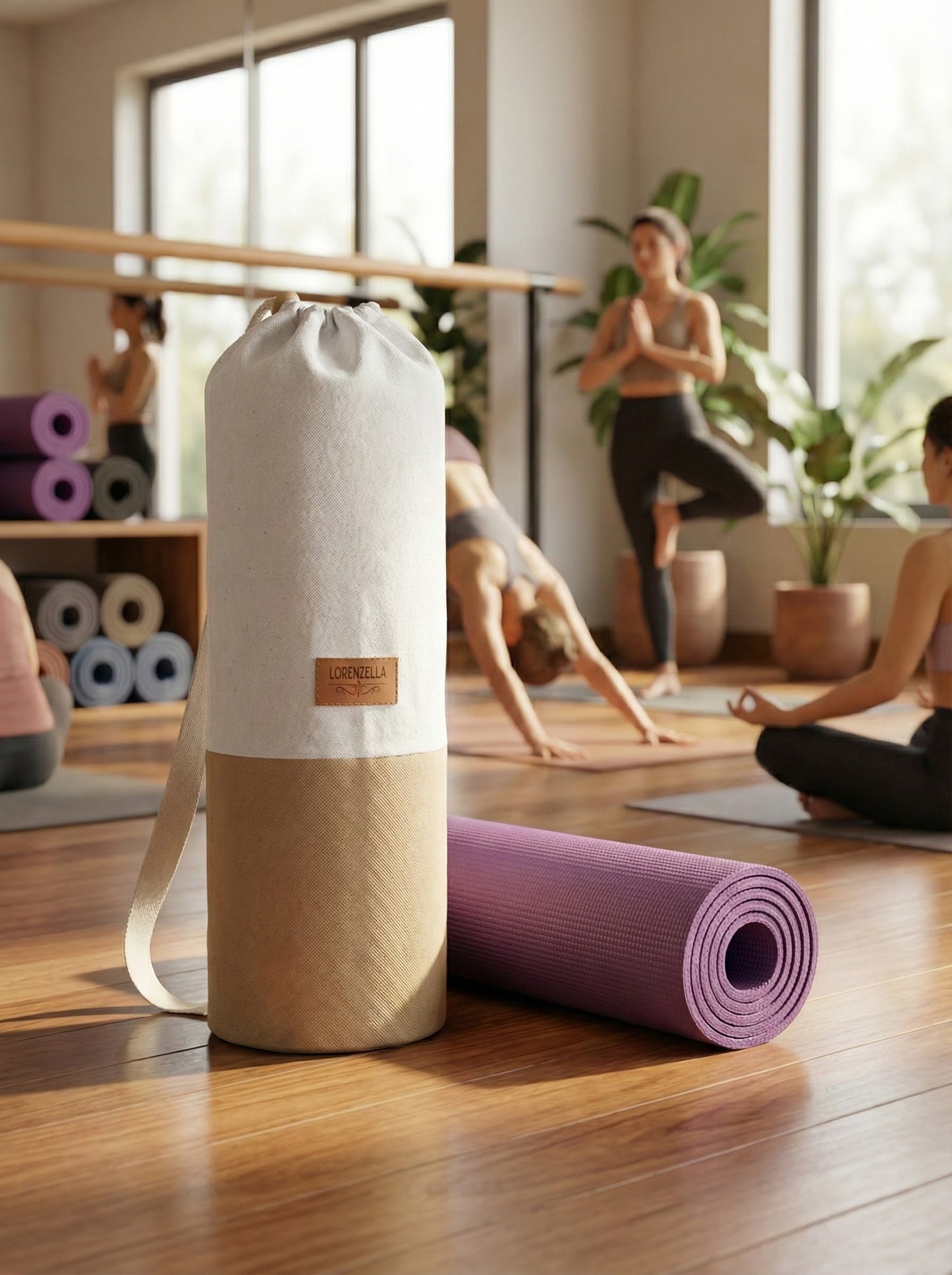 Lorenzella Canvas Yoga Mat Carrying Bag